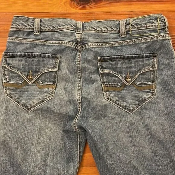 DKNY Denim Straight Leg Blue Jeans Mens 38x32 Medium Wash - Picture 12 of 12